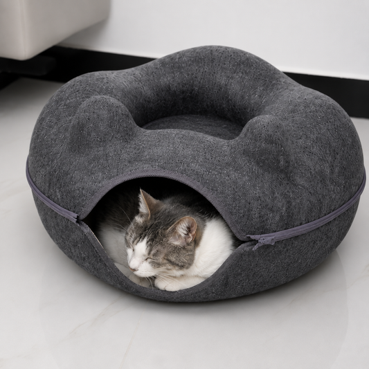 MichiCueva - Cueva Cama para Gatos – Refugio Suave y Acogedor